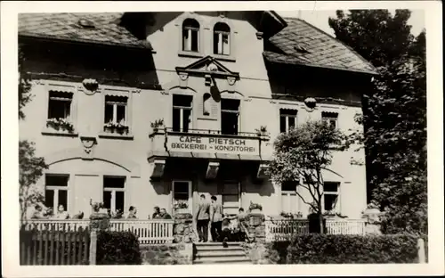 Ak Kipsdorf Altenberg im Erzgebirge, Cafe Pietsch