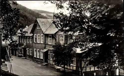 Ak Mellenbach Glasbach im Schwarzatal, Sommerfrische, Gasthof Forellenstation, Fritz Sauerbrey