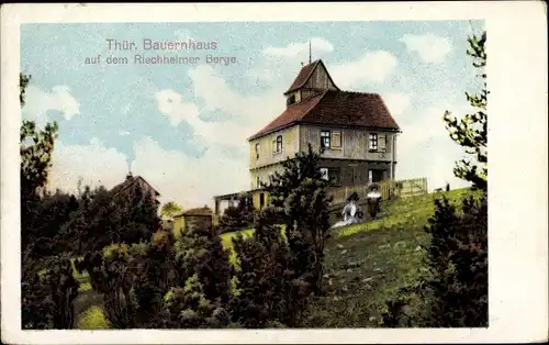 Ak Riechheim Elleben in Thüringen, Riechheimer Berge, Thür. Bauernhaus