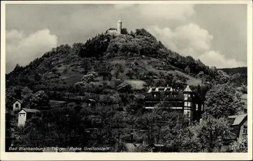 Ak Bad Blankenburg in Thüringen, Burg Greifenstein