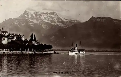 Ak Genf Kanton Schweiz, Lac Leman