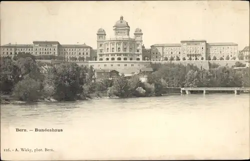 Ak Bern Stadt Schweiz, Bundeshaus