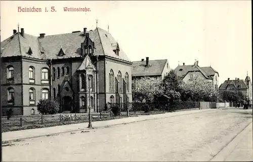 Ak Hainichen in Sachsen, Wettinstraße