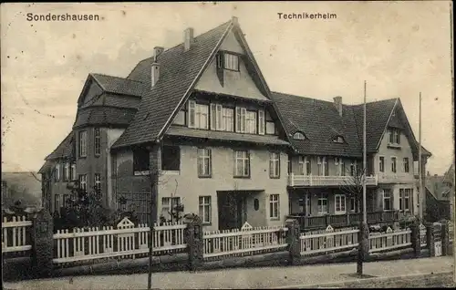 Ak Sondershausen im Kyffhäuserkreis Thüringen, Technikerheim
