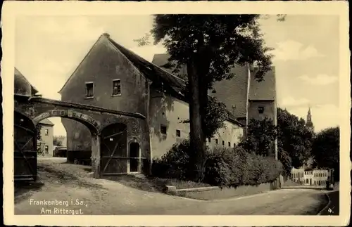 Ak Frankenberg in Sachsen, Am Rittergut