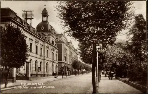 Ak Frankenberg Sachsen, Humboldtstraße, Postamt