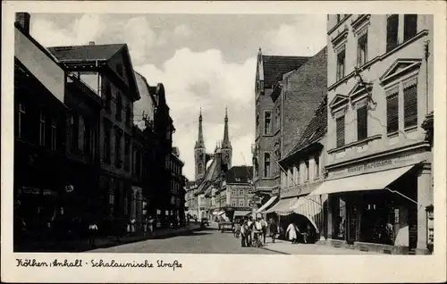 Ak Köthen in Anhalt, Schalaunische Straße, Geschäft Gustav Hartmann