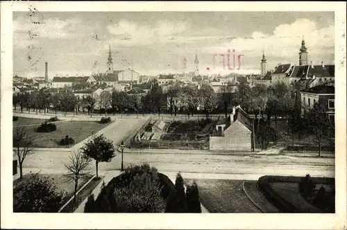 Ak Sankt Pölten in Niederösterreich, Gesamtansicht, Blick vom Kreisgerichtsgebäude