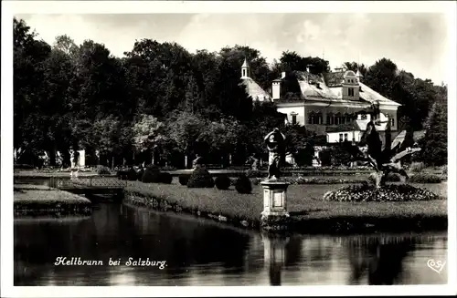 Ak Salzburg in Österreich, Lustschloss Hellbrunn, Park