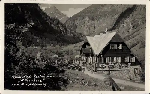 Ak Villach in Kärnten, Cafe-Restaurant Alraune am Naufelderweg