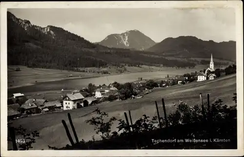 Ak Techendorf Weißensee in Kärnten, Gesamtansicht