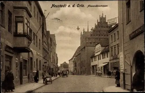 Ak Neustadt an der Orla, Alexanderstraße, Apotheke