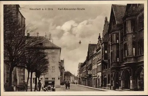 Ak Neustadt an der Orla, Karl Alexander Straße