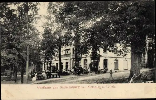 Ak Neustadt an der Orla, Gasthof zur Sachsenburg