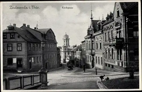 Ak Zeulenroda in Thüringen, Kirchgasse