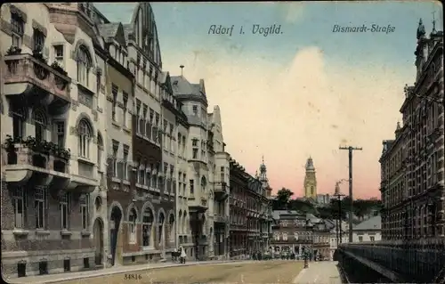 Ak Adorf im Vogtland, Bismarckstraße