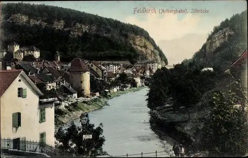 Ak Feldkirch Vorarlberg, Illbrücke