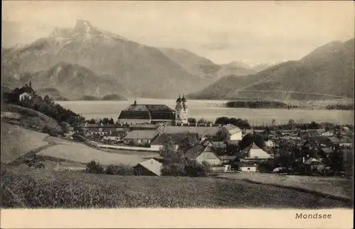 Ak Mondsee Salzkammergut in Oberösterreich, schöne Detailansicht