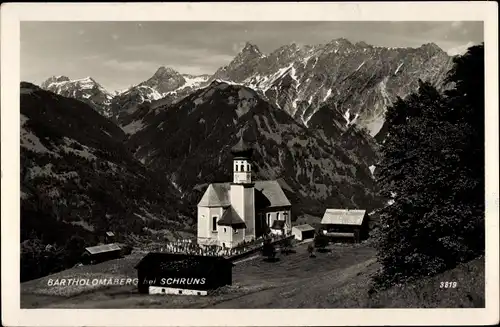 Ak Schruns in Vorarlberg, Bartholomaberg