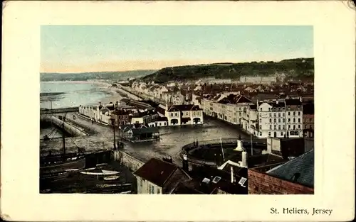 Ak Saint Helier Kanalinsel Jersey, Panorama