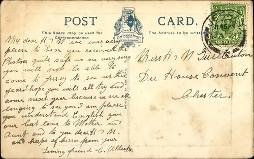 Ak Saint Helier Kanalinsel Jersey, Panorama