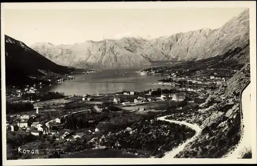 Ak Kotor Cattaro Montenegro, Gesamtansicht