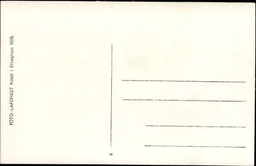 Ak Kotor Cattaro Montenegro, Gesamtansicht