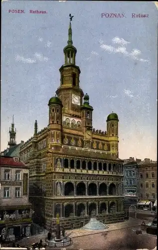 Ak Poznań Posen, Rathaus