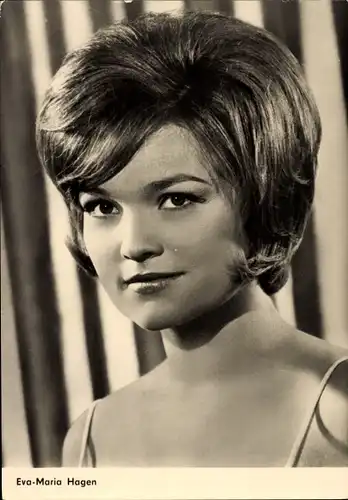 Ak Schauspielerin Eva Maria Hagen, Portrait, DEFA, Vergeßt mir meine Traudel nicht