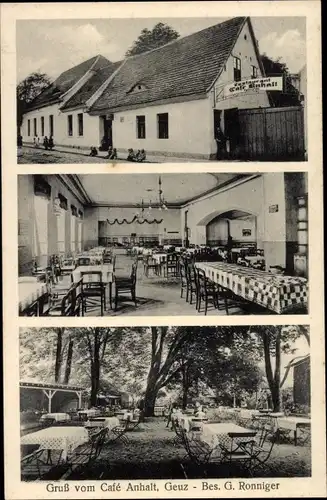 Ak Geuz Köthen in Anhalt, Café Anhalt, Bes. G. Ronniger