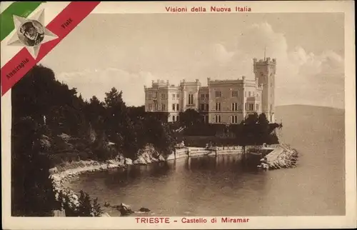 Ak Triest Trieste Friuli Venezia Giulia, Schloss Miramar