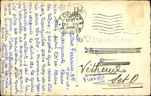 Ak Torino Turin Piemonte, Via Pietro Micca e Chiesa S. Tomaso