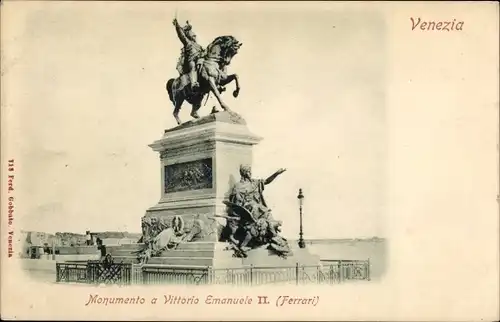 Ak Venezia Venedig Veneto, Monumento a Vittorio Emanuele II., Ettore Ferrari