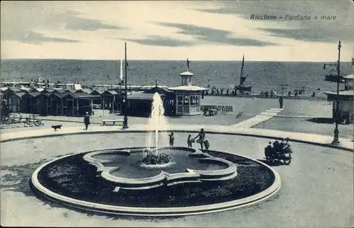 Ak Riccione Emilia Romagna, Fonatana a mare