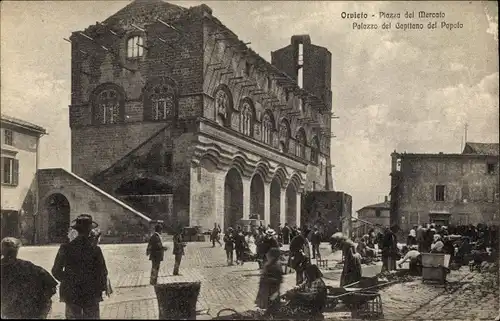 Ak Orvieto Umbria, Piazza del Mercato, Palazzo del Capitano del Popolo
