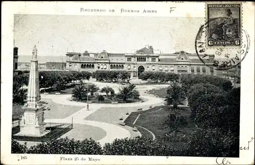 Ak Buenos Aires Argentinien, Plaza 25 de Mayo
