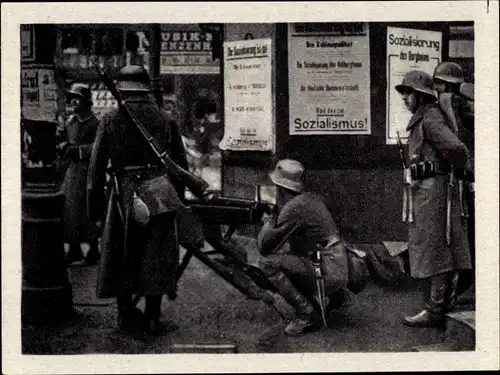 Sammelbild Geschichte der deutschen Arbeiterbewegung Teil III, Bild 5 Revolution in Berlin