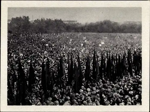 Sammelbild Geschichte der deutschen Arbeiterbewegung Teil III, Bild 29 Roter Frontkämpfertag 1925