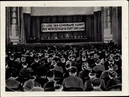 Sammelbild Geschichte der deutschen Arbeiterbewegung Teil III, Bild 34 Kongress d. Werktätigen 1926