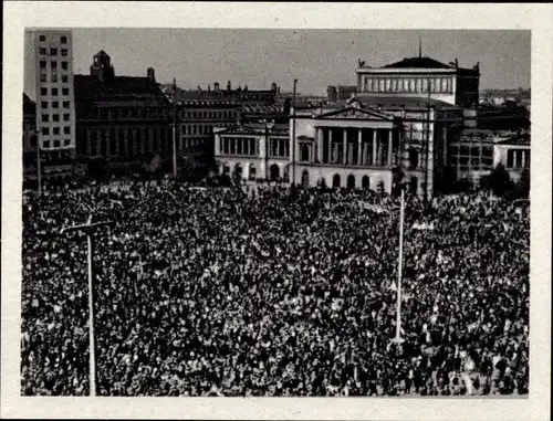 Sammelbild Geschichte der deutschen Arbeiterbewegung Teil III, Bild 39 Treffen in Leipzig 1928