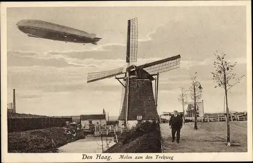 Ak Den Haag Südholland Niederlande, Molen aan den Trekweg