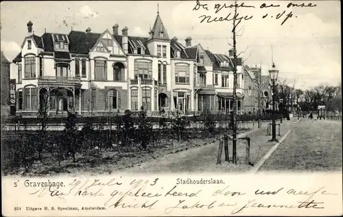 Ak 's Gravenhage Den Haag Südholland, Stadhouderslaan