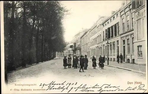 Ak Den Haag Südholland Niederlande, Koninginnegracht