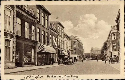 Ak Den Haag Südholland Niederlande, Bankastraat