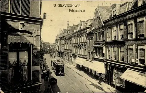 Ak 's Gravenhage Den Haag Südholland, Prinsestraat, Tram