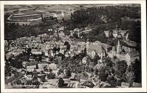 Ak Schwarzenberg im Erzgebirge Sachsen, Panorama