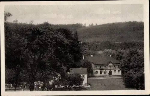 Ak Hohenfichte Leubsdorf in Sachsen, Waldpark