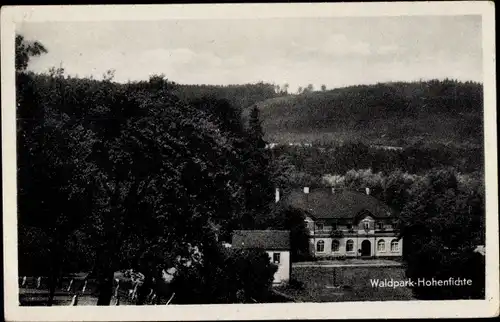 Ak Hohenfichte Leubsdorf in Sachsen, Waldpark