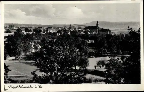 Ak Dippoldiswalde im Osterzgebirge, Blick auf den Ort