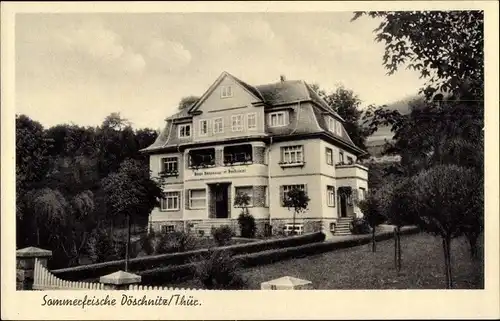 Ak Döschnitz in Thüringen, Haus Sonnenau im Sorbitztal